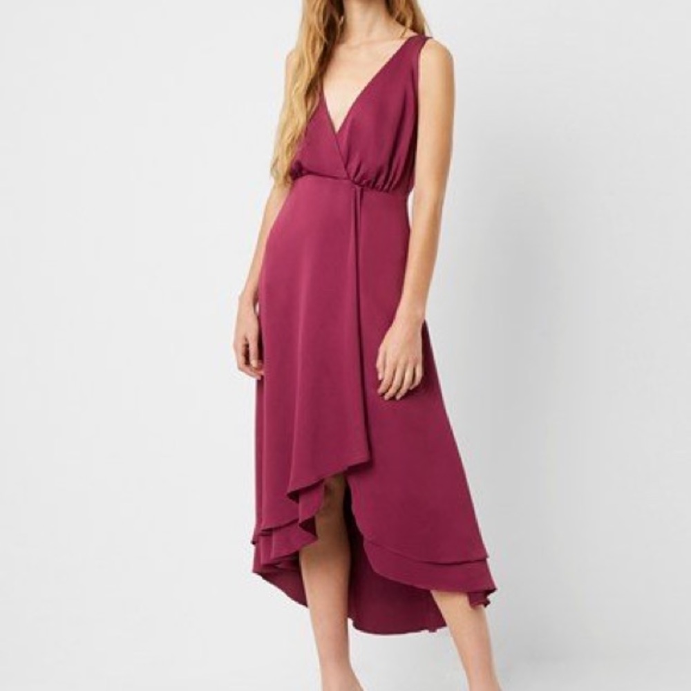 French Connection Alessia Satin Wrap Dress